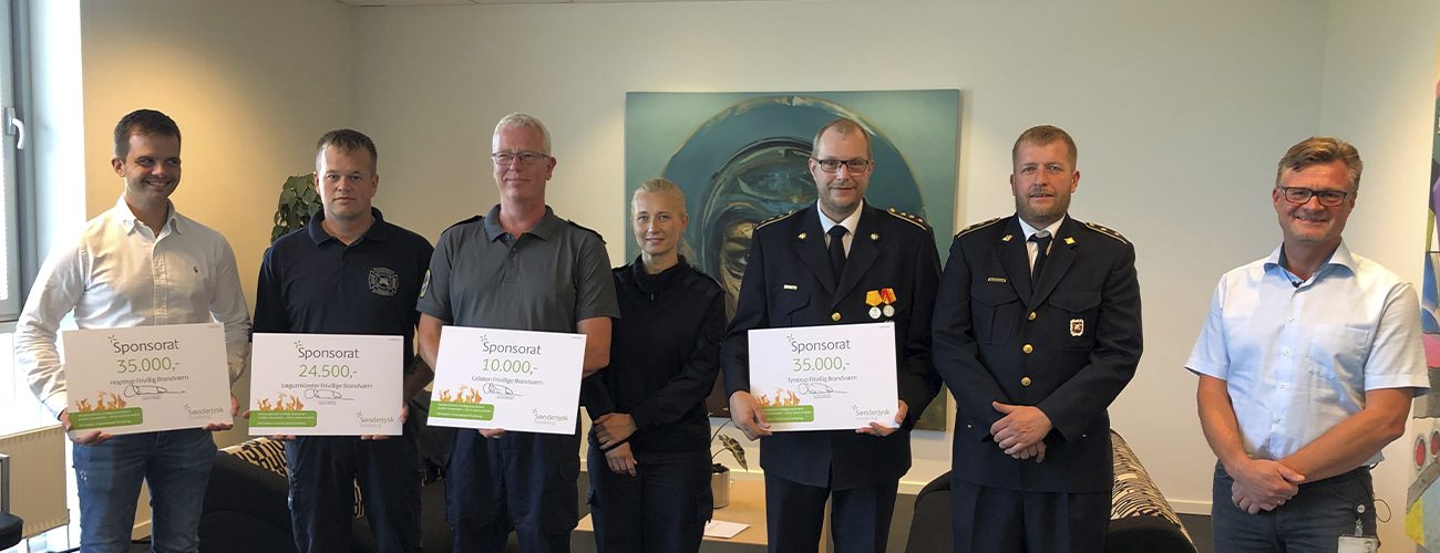 Frivillige Brandværn får støtte fra Sønderjysk Forsikring